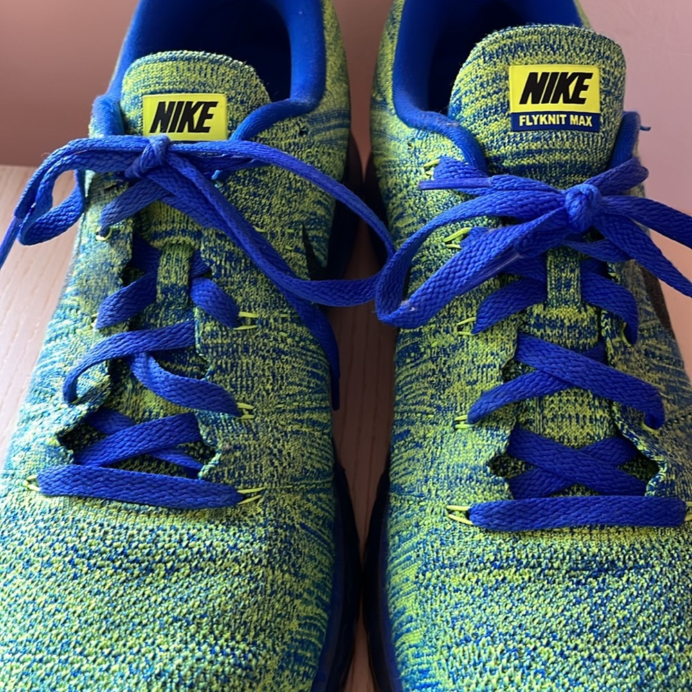 NIKE Flyknit Air Max Racer Blue Volt Mens 13 - Picture 3 of 10